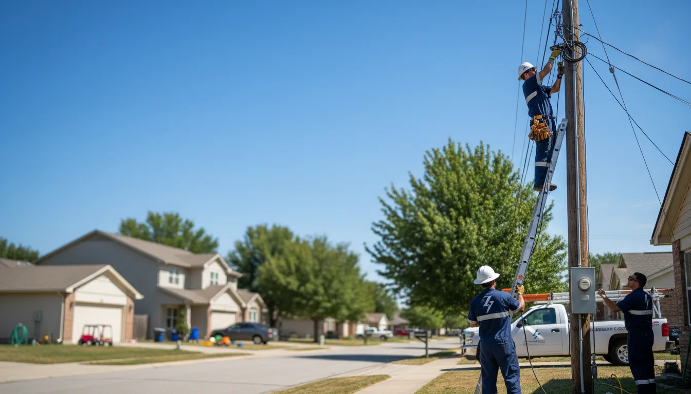 Residential electrician providing installation services in New Hartford, IA